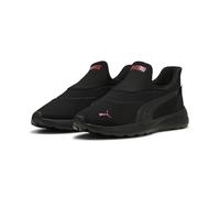 PUMA Unisex SOFTRIDE Cosmic SLIPTECH Sneaker, Black Black RED, 8 UK