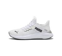 PUMA Unisex SOFTRIDE ENZO 5 Slip TECH Road Running Shoe, White Black-Gray Echo, 8.5 UK