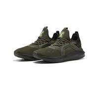 PUMA Unisex Softride Enzo 5 Street Running Shoe, Dark Olive Black Fizzy Light Green Yellow, 3.5 UK