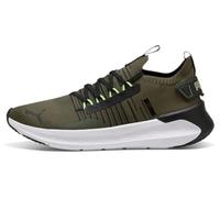 PUMA Unisex SOFTRIDE Symmetry FUZION LS Road Running Shoe, Dark Olive Black-Fizzy Light, 7.5 UK