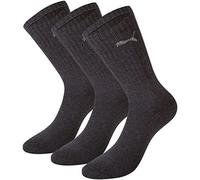PUMA Unisex Sport 3p Socks, Dark Grey, 9-11 UK