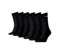 Puma unisex sport cush crew socks, 6 pack, Unisex, Black, 47-49 (EU)