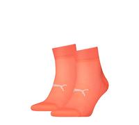 Puma Unisex Sport Light Quarter Hosiery, Coral, 35/38, coral, 2.5/5