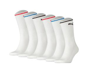 Puma Unisex Sport Socks, 6 Pack - Sport Crew Stripe, Tennis Socks, Stripe...