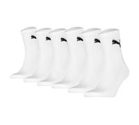 Puma Unisex Sports Socks, 6 Pairs - Short Crew Socks, Tennis Socks, Plain