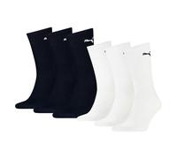Puma Unisex Sports Socks, 6er Pack - Tennis Socks, Crew Einfarbi
