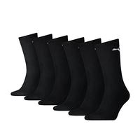 Puma Sports Socks Cush Crew (6 Pair Pack), Black, 9-11 UK (43-46 EU)