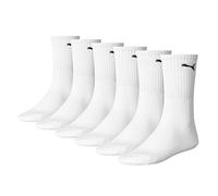 PUMA Unisex Sportsocken Cush Crew 6p sockshosiery, White, UK 2.5-5 EU 35-38