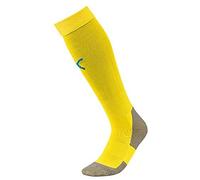 PUMA Unisex Team Liga Core Football Socks, Cyber Yellow-Electric Blue Lemonade, M EU