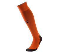 Puma Team Liga Core Football Socks, Golden Poppy Black, Size 1