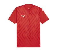 PUMA Unisex Teamglory Jersey Jr Football Shirt, Puma Red-puma White, 128 EU