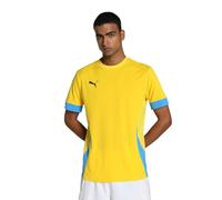 PUMA Unisex Teamgoal Matchday Jersey Football Shirt, Faster Yellow-Electric Blue Lemonade, M EU