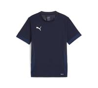 PUMA Unisex Teamgoal Matchday Jersey Jr Football Shirt, Puma Navy-puma White-Persian Blue, 164 EU