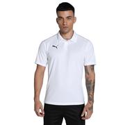 PUMA Unisex Teamgoal Polo, Puma White-puma Black-Feather Gray, XL EU