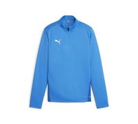 PUMA Unisex Teamgoal Training 1/4 Zip Slim Fit Top, Electric Blue Lemonade-puma White-puma Team Royal, 140 EU