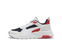 PUMA Unisex Trinity 2 LT Sneaker, Navy White-Feather Gray-RED FIRE, 8 UK