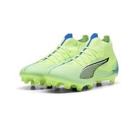PUMA Unisex Ultra 5 Match+ FG/AG Soccer Shoe, Fizzy Apple White-BLUEMAZING, 8 UK