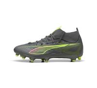 PUMA Ultra 5 Match+ FG/AG Football Boots Unisex, Matte Aged Silver/Yellow Alert/Aged Silver, size 7