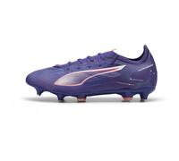 PUMA Unisex Ultra 5 Match Mixed Soft Ground Football Boots, Lapis Lazuli-PUMA White-Sunset Glow, 13 UK