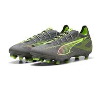 PUMA Unisex Ultra 5 PRO FG Soccer Shoe, Matte Aged Silver-Yellow Alert-Sun Struck, 7.5 UK