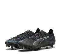 PUMA Unisex Ultra 5 PRO FG/AG Soccer Shoe, Black Silver-Bright Aqua, 10 UK