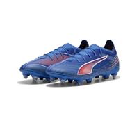 PUMA Unisex Ultra 6 Match Mixed Soft Ground Football Boots, Ultra Blue-PUMA White-Glowing Red, 12 UK