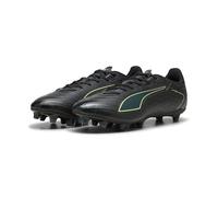 PUMA Unisex Ultra 6 Play FG/AG Soccer Shoe, Black-Fizzy Light-Green Terrain, 7.5 UK