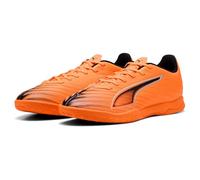 PUMA Unisex Ultra 6 Play IT Soccer Shoe, Heat FIRE Black-Glowing RED, 9.5 UK
