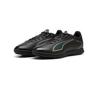 PUMA Unisex Ultra 6 Play TT Soccer Shoe, Black-Fizzy Light-Green Terrain, 9.5 UK