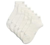 PUMA Plain Recycled Cotton Quarter Sock, Oatmeal, 2.5-5 (Pack of 3)