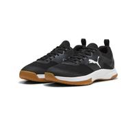 PUMA Unisex Varion 3 Indoor Sports Shoes, PUMA Black-Aqua Glow, 8.5 UK