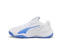 PUMA Unisex Youth Accelerate JR Handball Shoe, PUMA White-BLUEMAZING, 4 UK