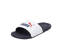 Puma Unisex Youth Cool Cat 2.0 Jr Slide Sandals, Puma White-Puma Navy-For All Time Red, 6 UK