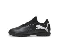 Puma Unisex Youth Future 7 Play Tt Jr Soccer Shoes, Puma Black-Puma White, 1 UK