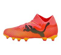 PUMA Future 7 Pro FG/AG Youth Football Boots, Sunset Glow/Black/Sun Stream, size 10