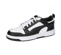 Puma Unisex Youth Puma Rebound V6 Lo Jr Sneakers, Puma White-Puma Black, 4 UK