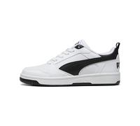 Puma Unisex Youth Puma Rebound V6 Lo Jr Sneakers, Puma White-Puma Black-Puma Black, 3 UK