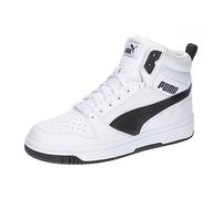 Puma Unisex Youth Puma Rebound V6 Mid Jr Sneakers, Puma White-Puma Black, 3.5 UK
