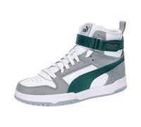 Puma Unisex Youth Rbd Game Jr Sneakers, Puma White-Malachite-Cool Mid Gray-Gold, 6 UK