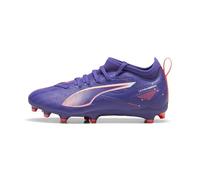 PUMA Ultra 5 Match FG/AG Football Boots Youth, Lapis Lazuli/White/Sunset Glow, size 13.5
