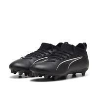 PUMA Unisex Youth Ultra 5 Match FG/AG JR Soccer Shoe, PUMA Black-PUMA White, 4 UK