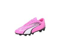 Puma Unisex Youth Ultra Play Fg/Ag Jr Soccer Shoes, Poison Pink-Puma White-Puma Black, 1.5 UK