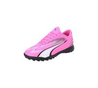 Puma Ultra Play Junior Astro Turf Football Boots 4 Pink/White/Blk
