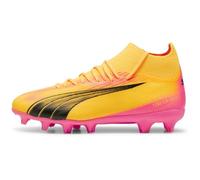 Puma Unisex Youth Ultra Pro Fg/Ag Jr Soccer Shoes, Sun Stream-Puma Black-Sunset Glow, 2.5 UK