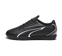 PUMA Unisex Youth Vitoria TT JR Soccer Shoe, PUMA White-PUMA Black, 4 UK