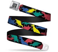 PUMA Unisex's Buckle-Down Seatbelt Belt Dinosaurs Regular, Multicolor, Large