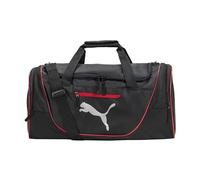 PUMA Unisex's Contender Duffel Bag, Black/Red, One Size