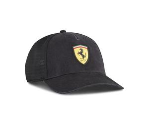 Puma Unisex's Scuderia Ferrari Race Trucker Cap Baseball, Black Ah25, One Size