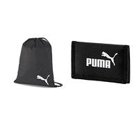 PUMA Unisex's teamGOAL, Black, OSFA, Black, 23 Gym Sack Bags & PUMJV|# Unisex Adult Phase Wallet Purse - Black, OSFA, one size