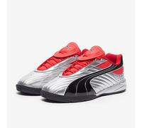 PUMA Men's Black/Red/Silver Sneakers Goalgetter, Silver, 8.5 UK